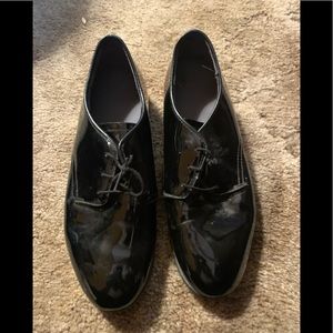 Shiny black shoes